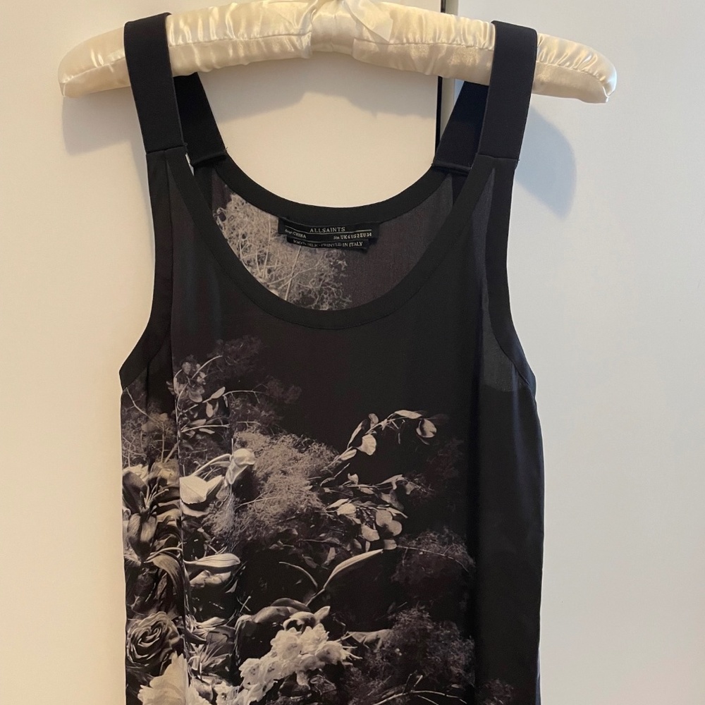 All Saints silk vest